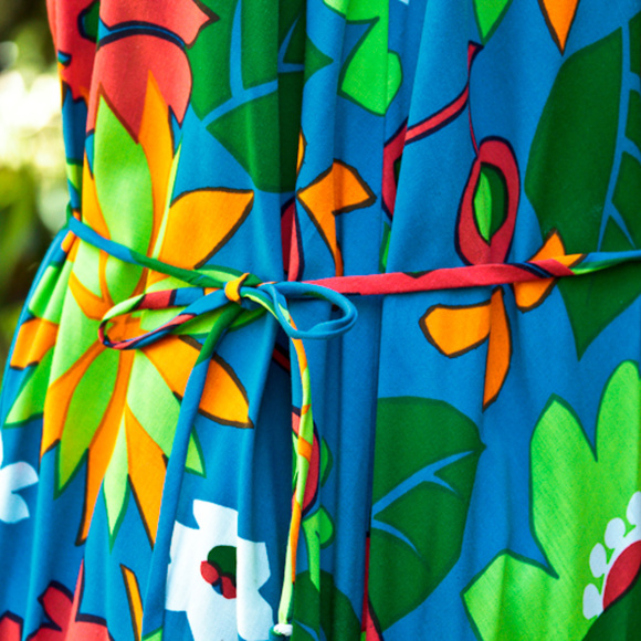 Vintage Hawaiian Sleeveless Maxi 1960s Like New - Picture 2 of 4